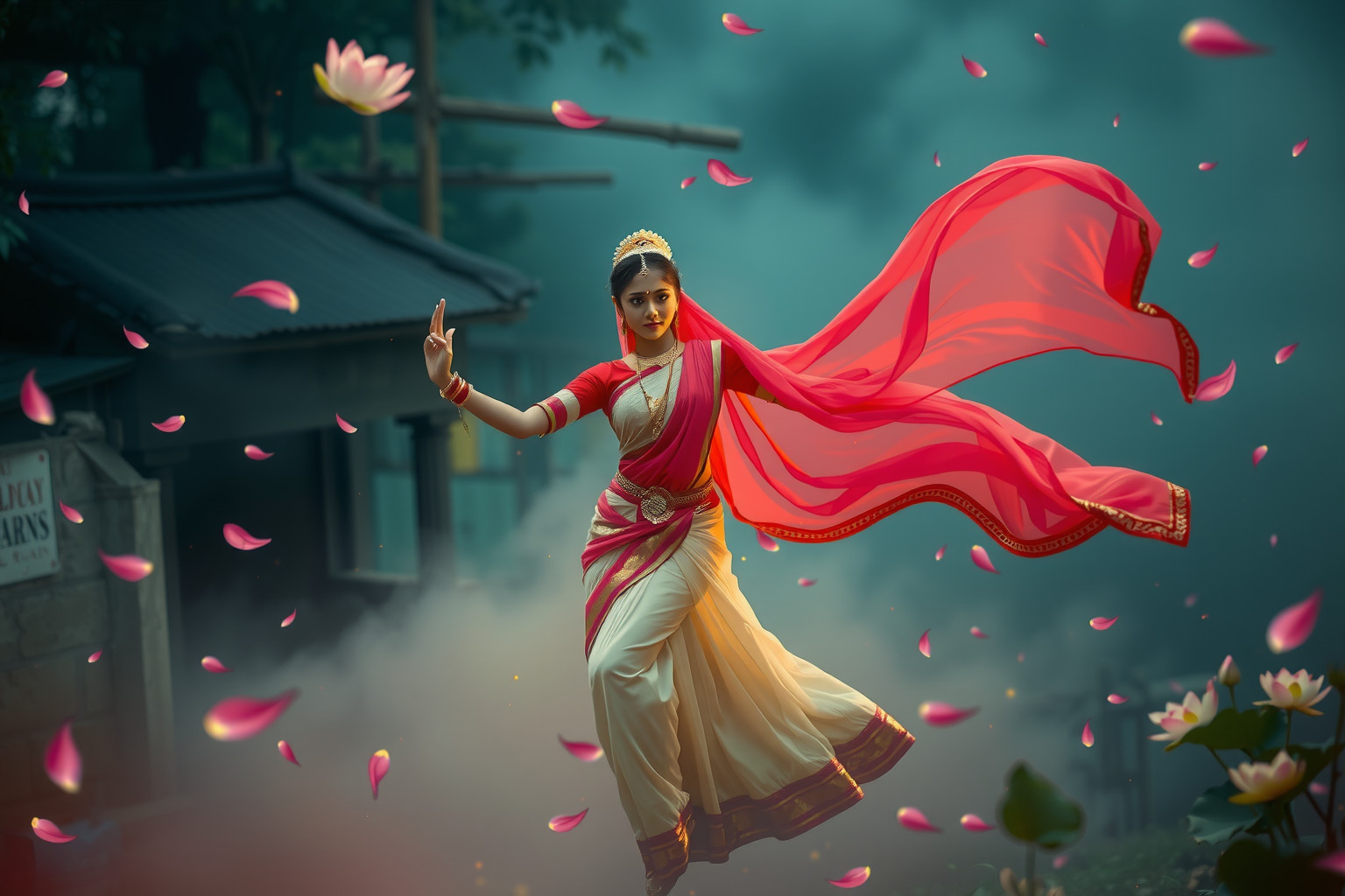 Sognare una ballerina indiana simboleggia eleganza e spiritualità nel villaggio.