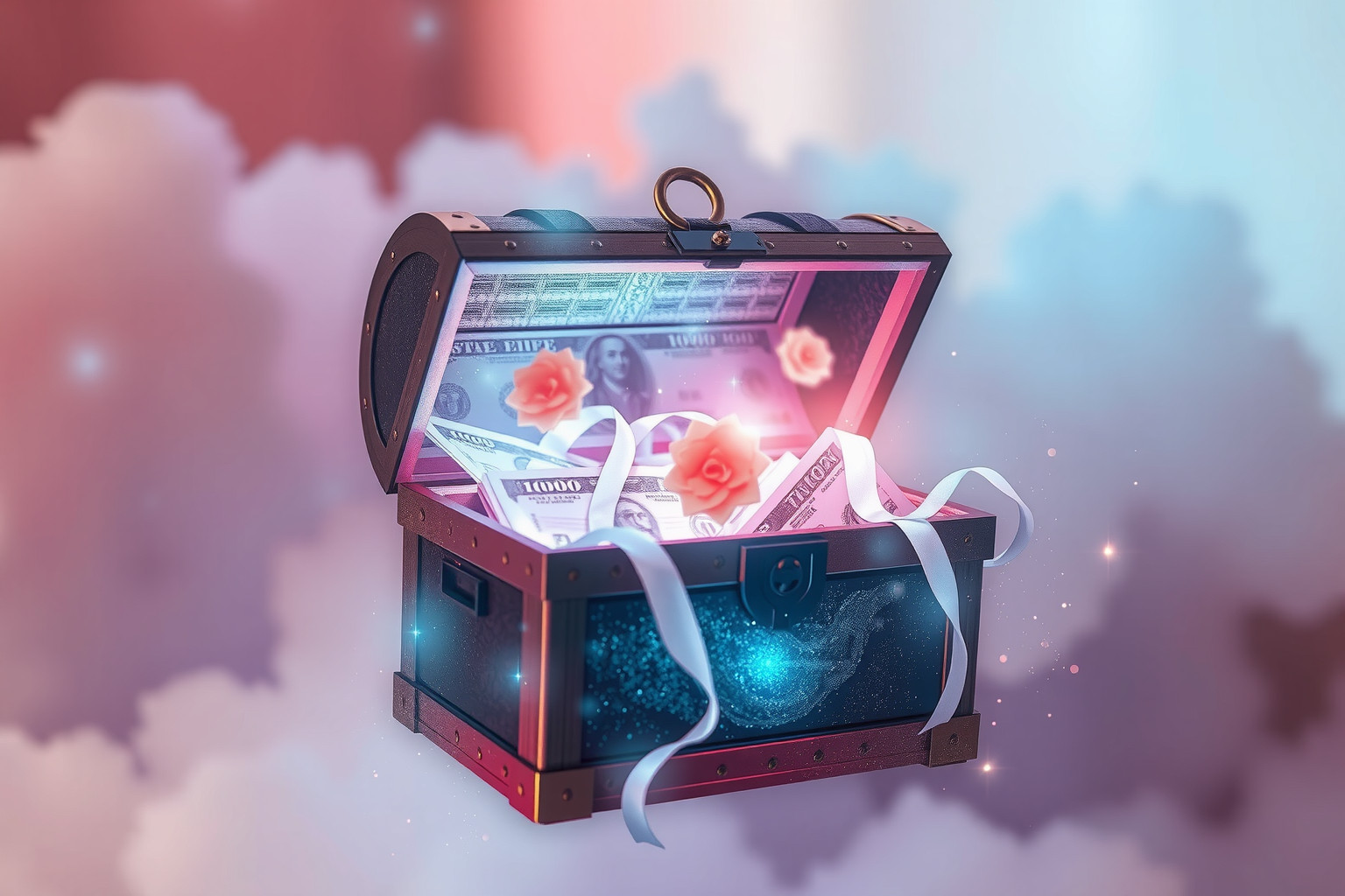 Sognare una cassa piena simboleggia ricchezza e sicurezza futura.