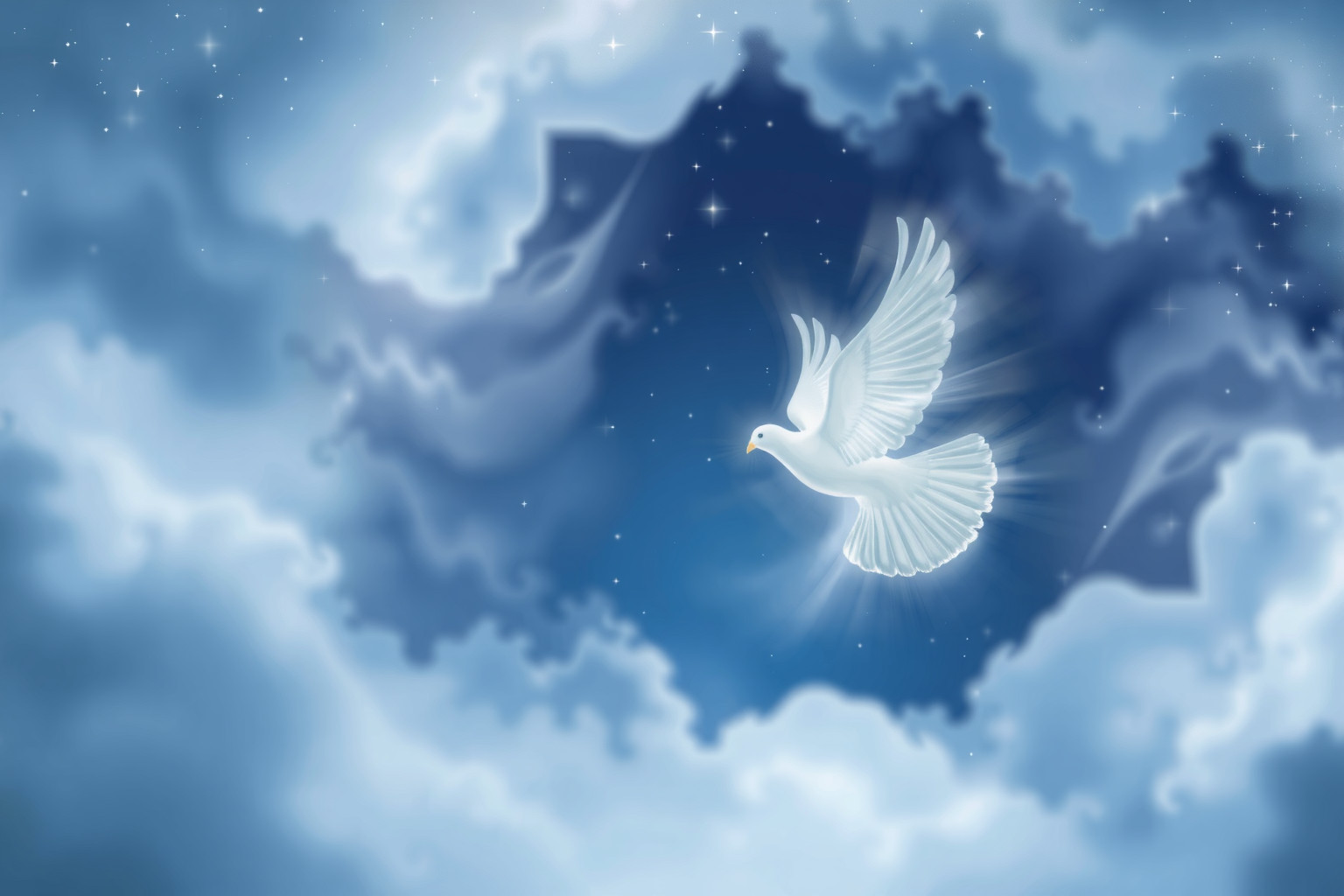 Sognare colombe della pace simboleggia serenità e speranza interiore.