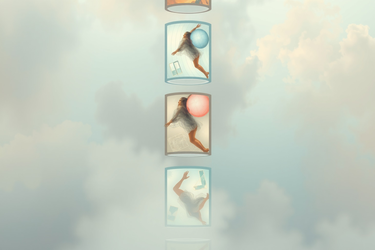 Sognare colonne d’immagini riflette creatività e ordine interiore artistico.