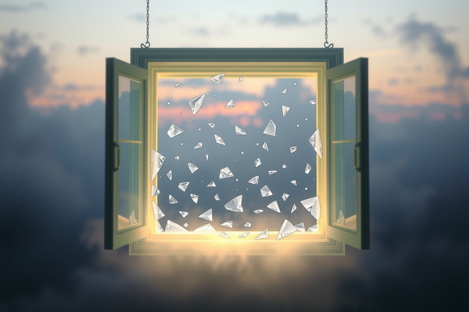 Sognare vetri rotti riflette fragilità emotive e cambiamenti imminenti.