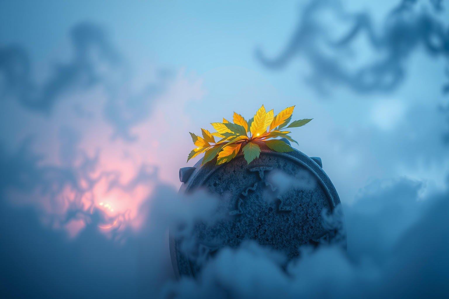 Sognare corona di quercia su tomba simboleggia onore eterno.