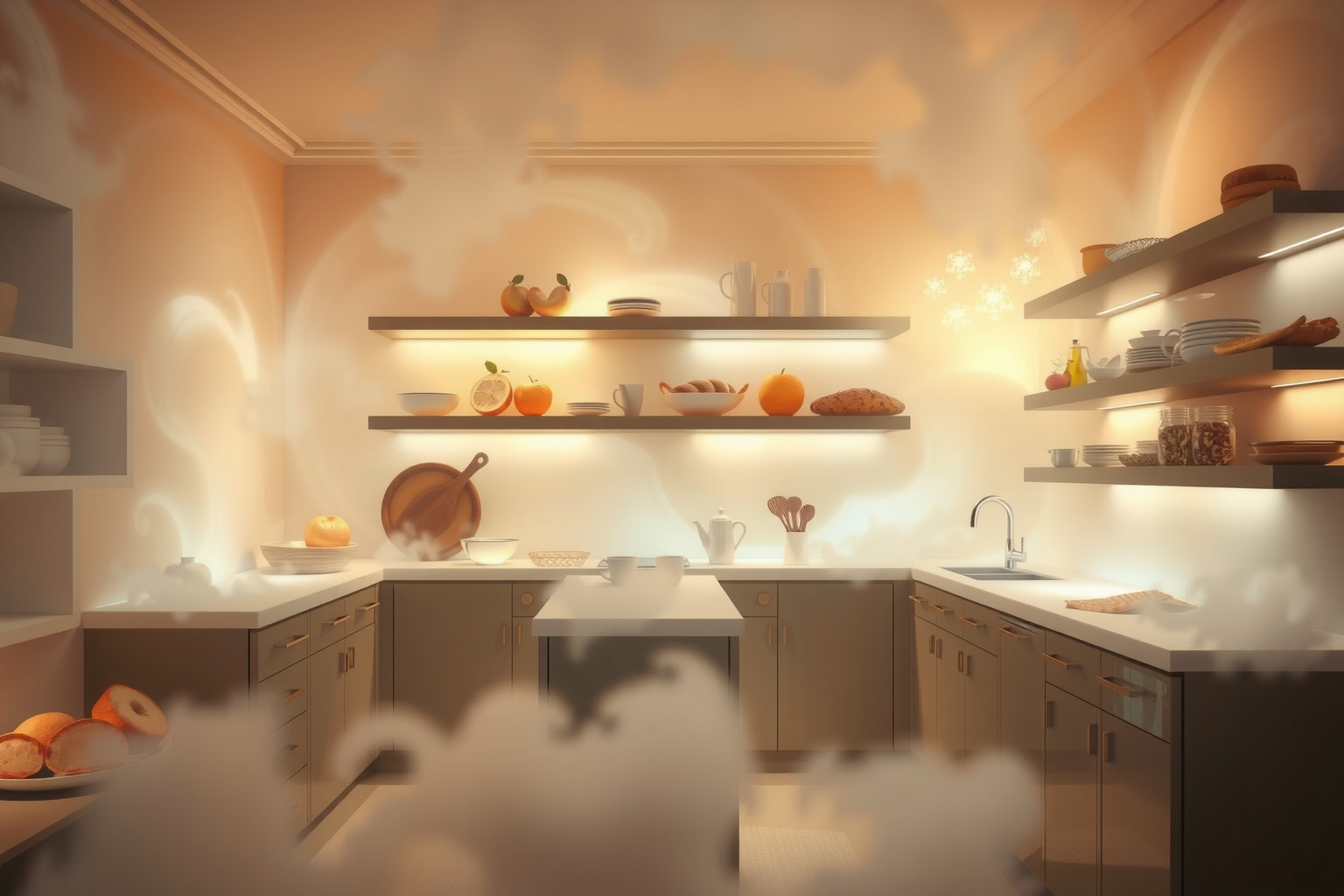 Sognare cucina piena di cibo simboleggia abbondanza e prosperità futura.