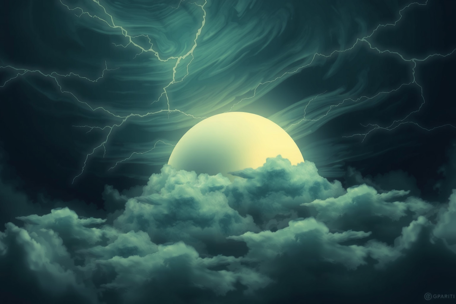 Sognare una cupola durante una tempesta simboleggia protezione sotto pressione.