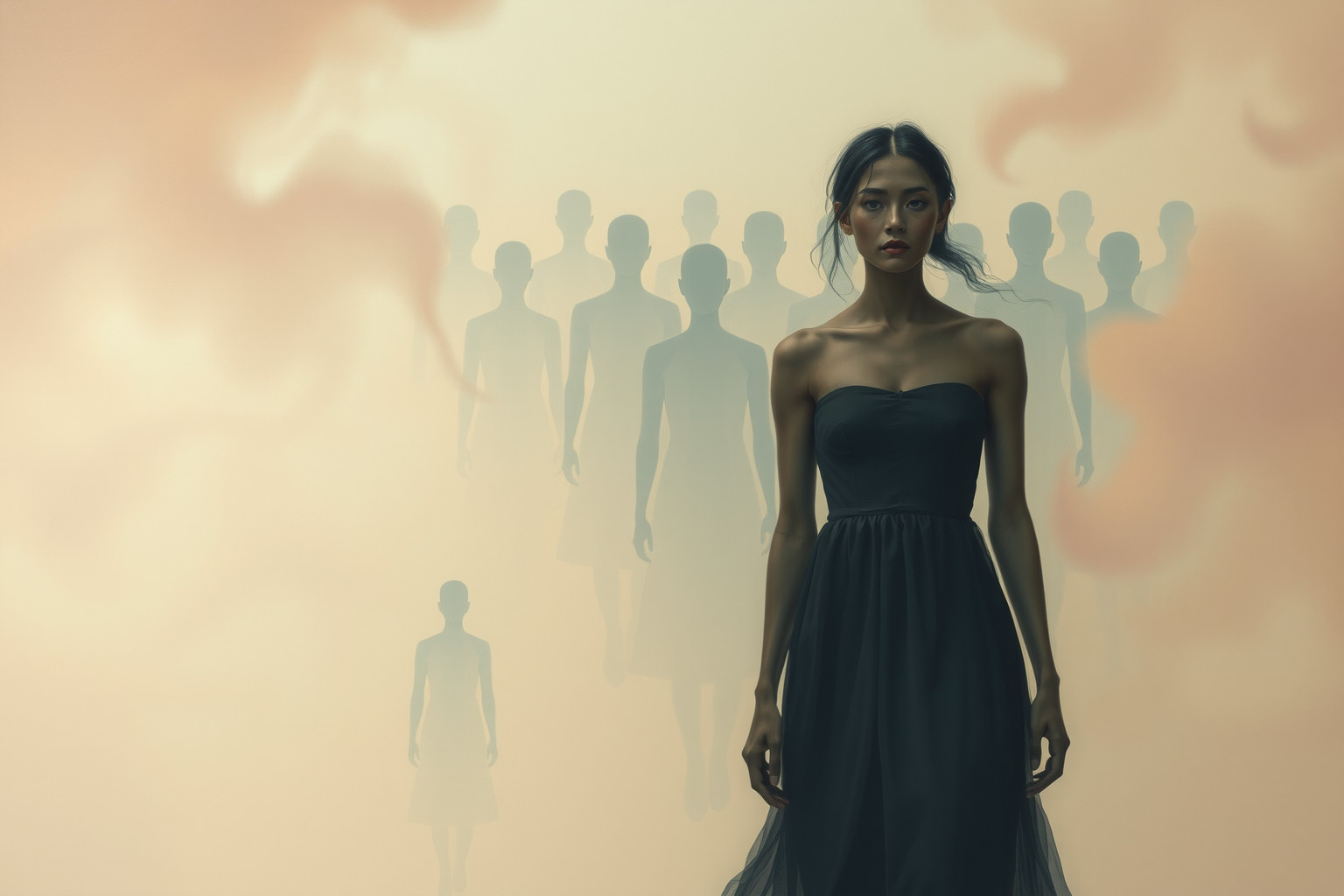 Sognare folla che ti segue indica paura della pressione sociale.