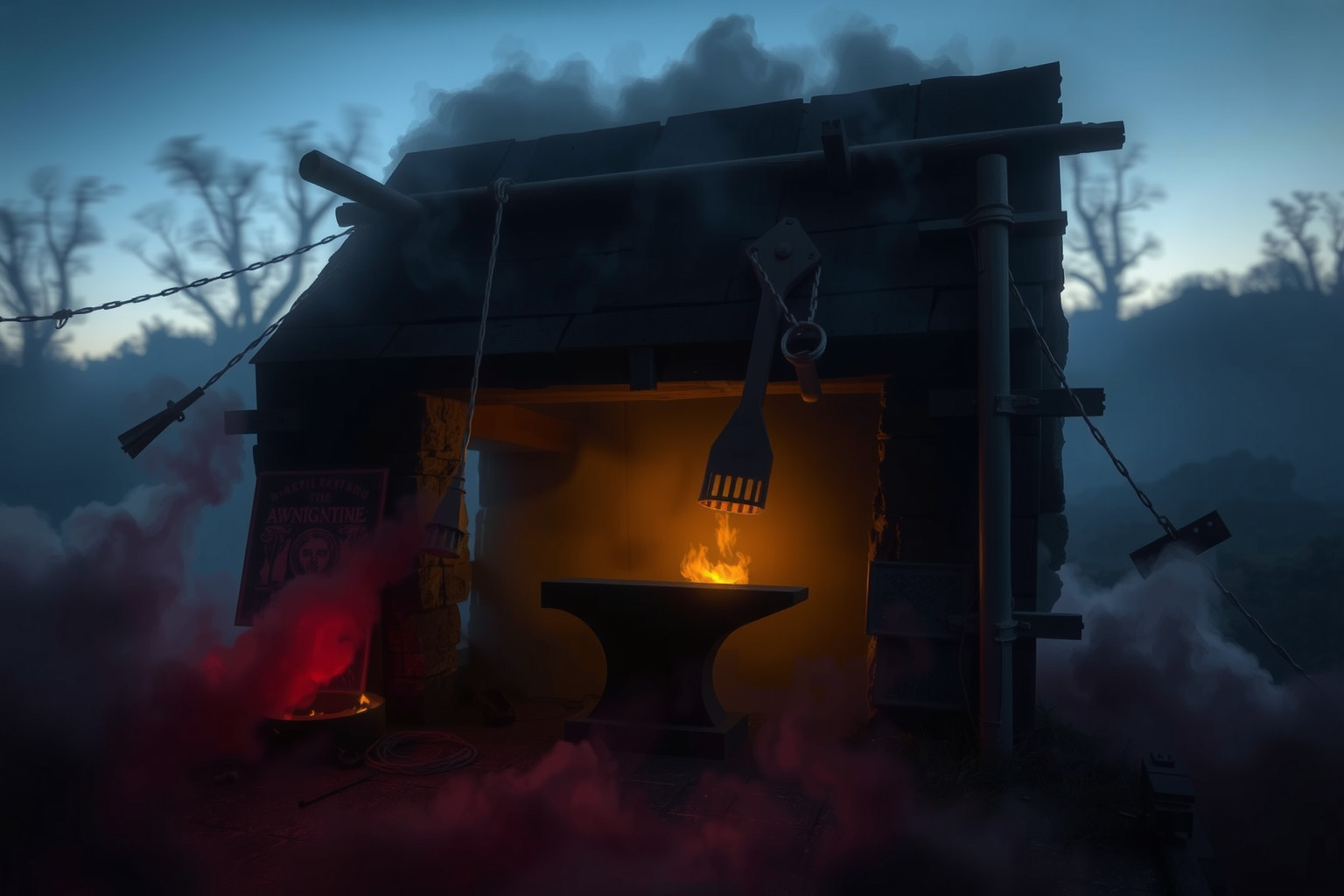 Sognare una forgia spenta simboleggia energie creative bloccate.