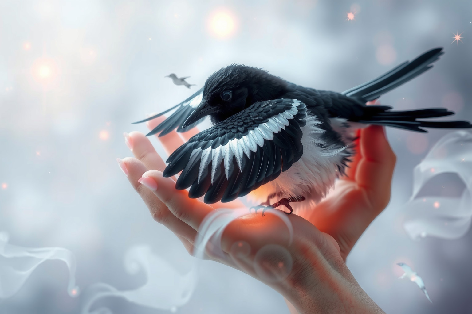 Sognare una gazza ladra ferita simboleggia vulnerabilità e tradimento nascosto.