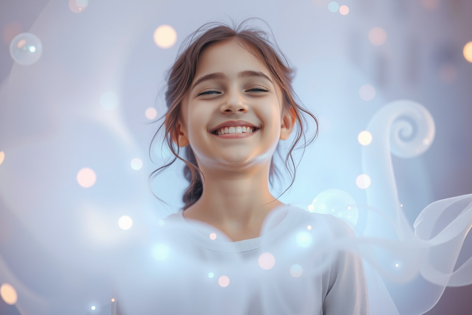 Sognare una ragazza adolescente che ride simboleggia gioia e innocenza.