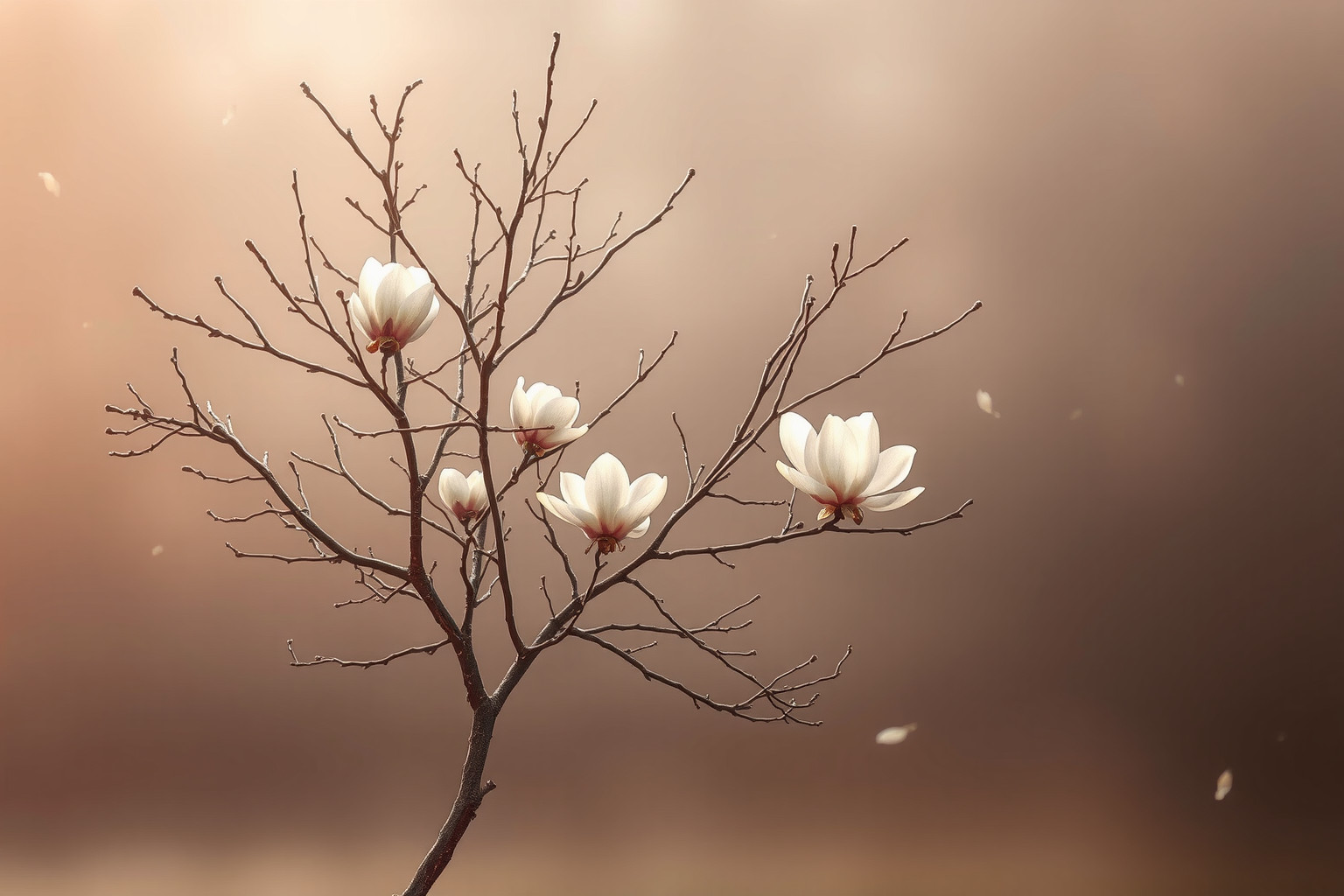 Sognare magnolia senza fiori indica vuoto emotivo e insoddisfazione.