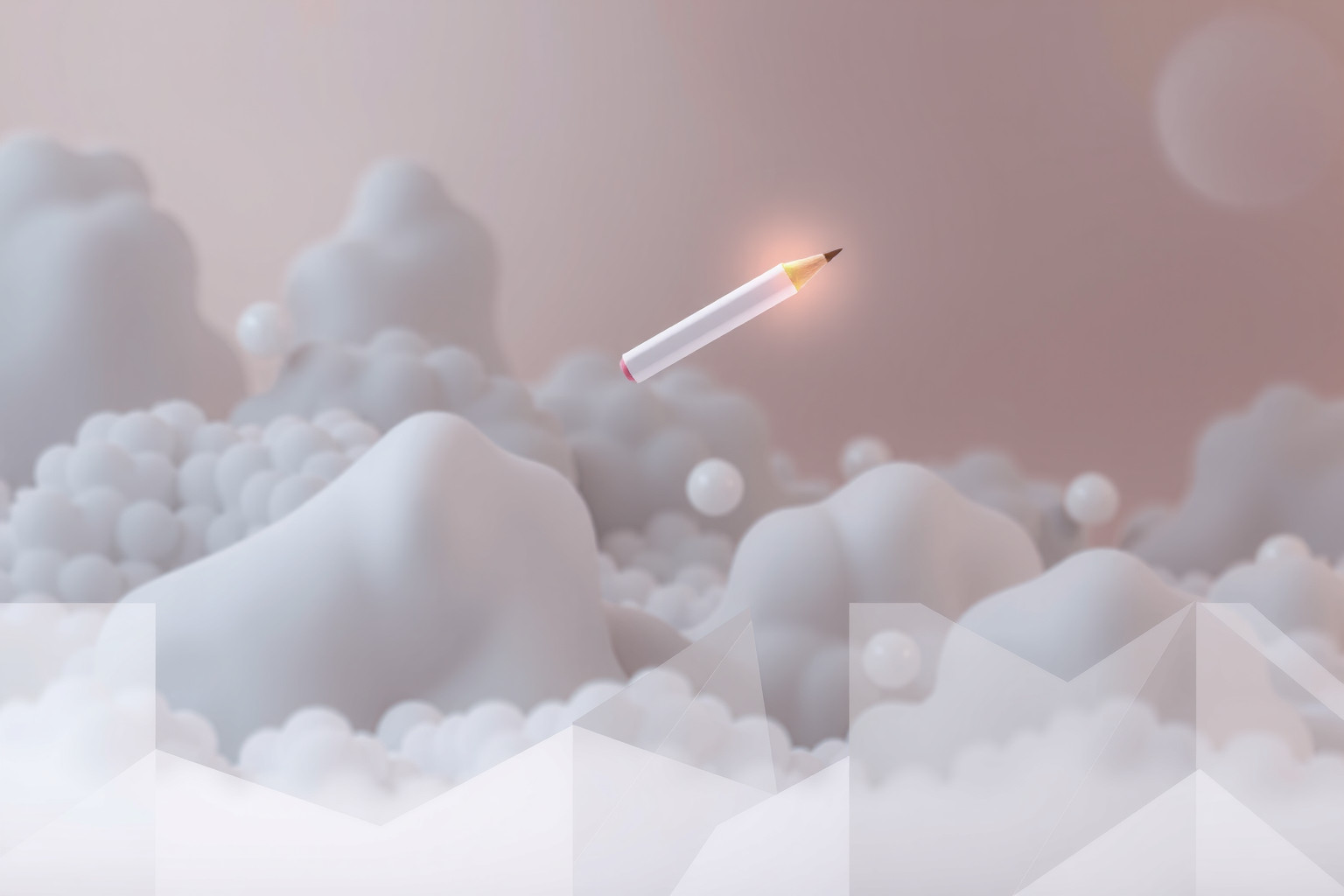 Sognare matita fluttuante simboleggia creatività e pensieri liberi.