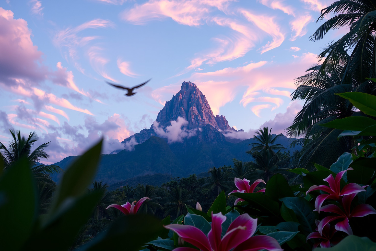 Sognare montagna tropicale simboleggia sfide in ambienti inaspettati.
