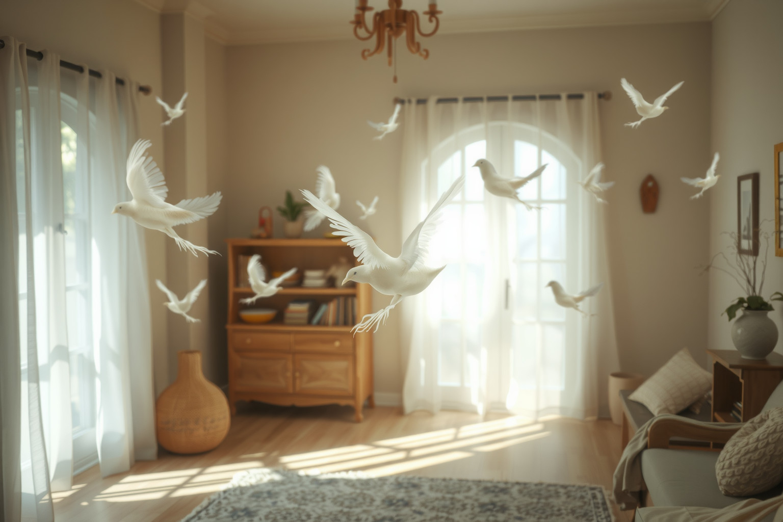 Sognare una perdice in casa simboleggia protezione e armonia domestica.