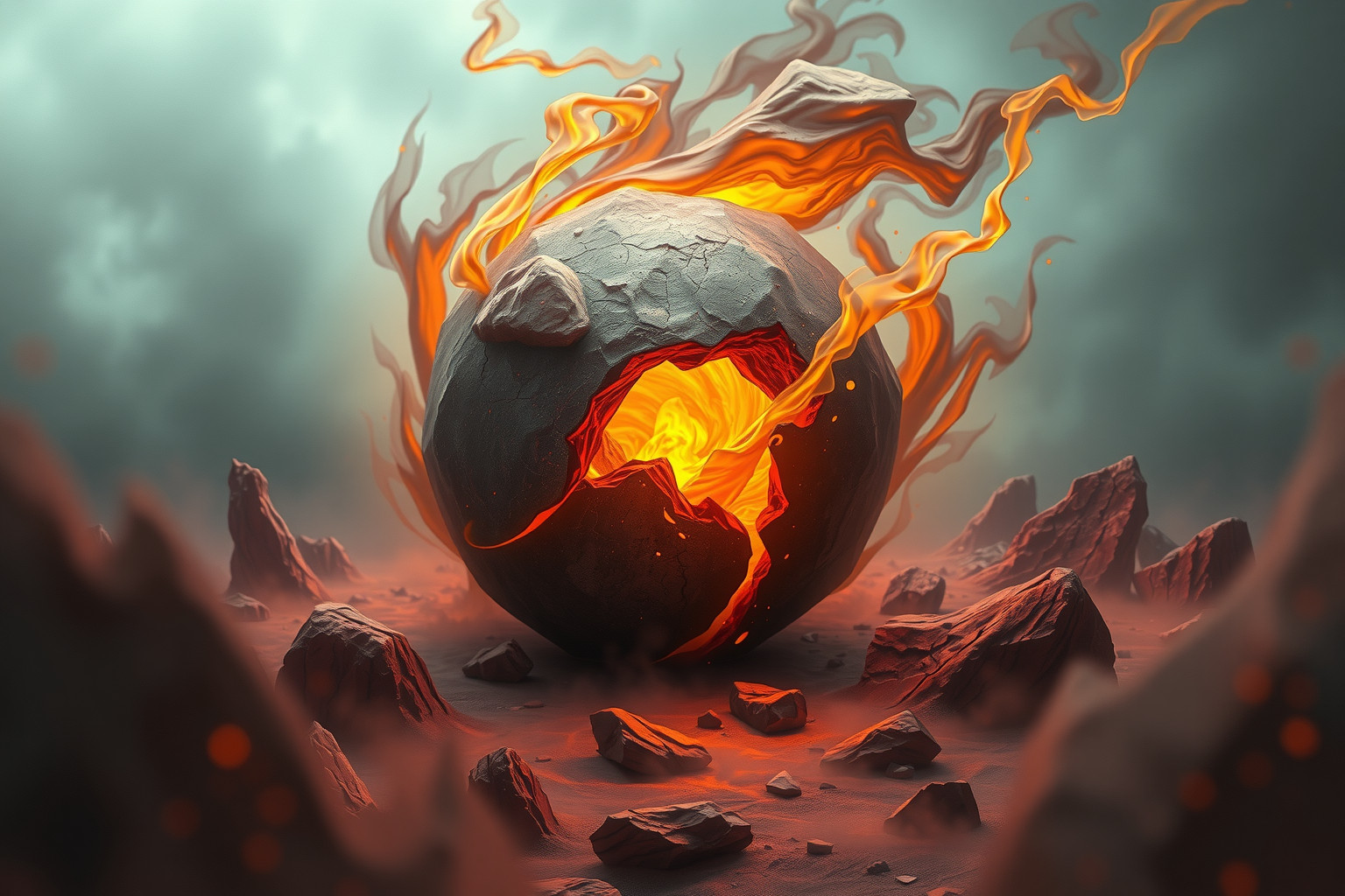 Sognare pietra rabbiosa che rotola indica sfide imminenti e ansia.