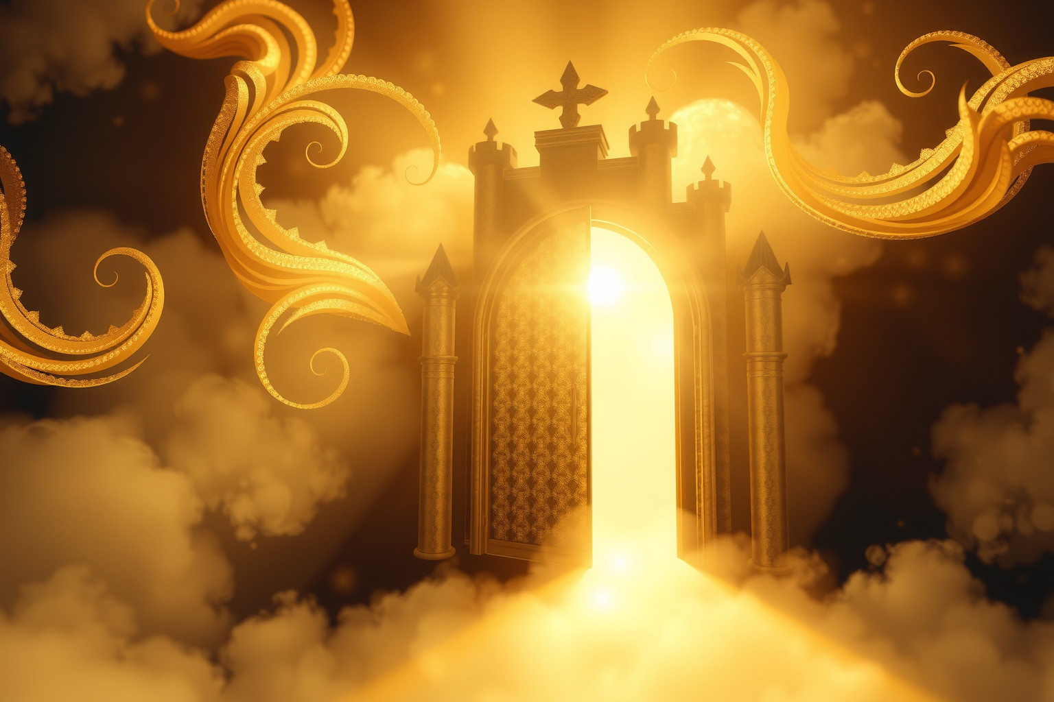 Sognare una porta dorata simboleggia ambizione, ricchezza e successo.