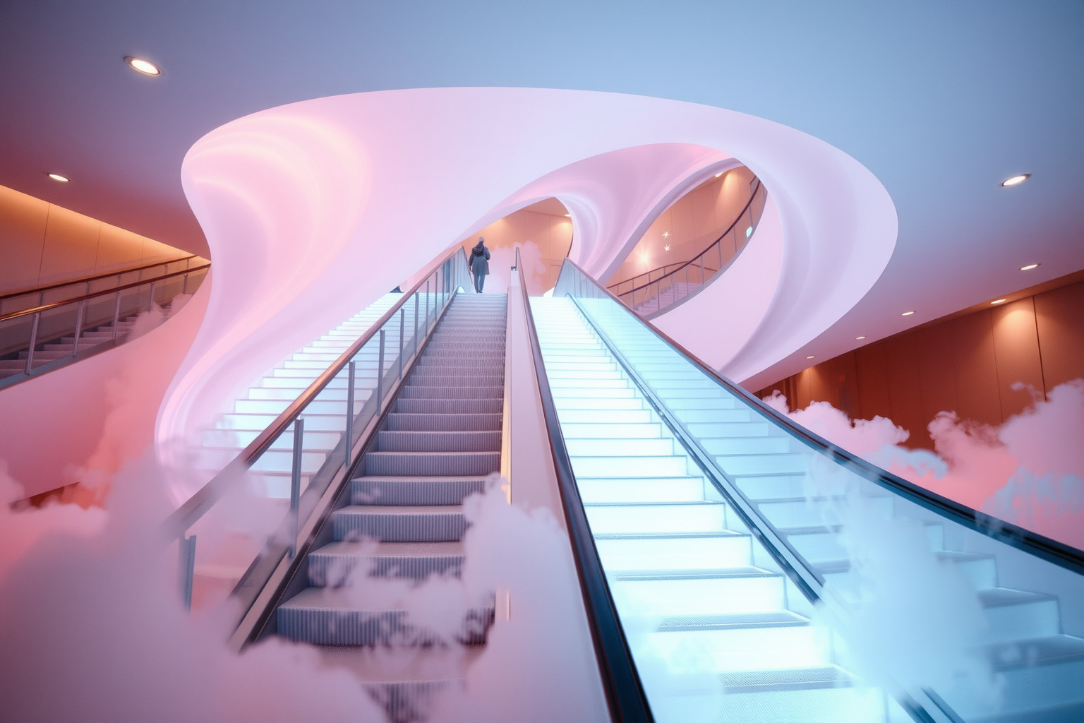 Sognare una scala mobile che cambia indica trasformazioni improvvise nella vita.