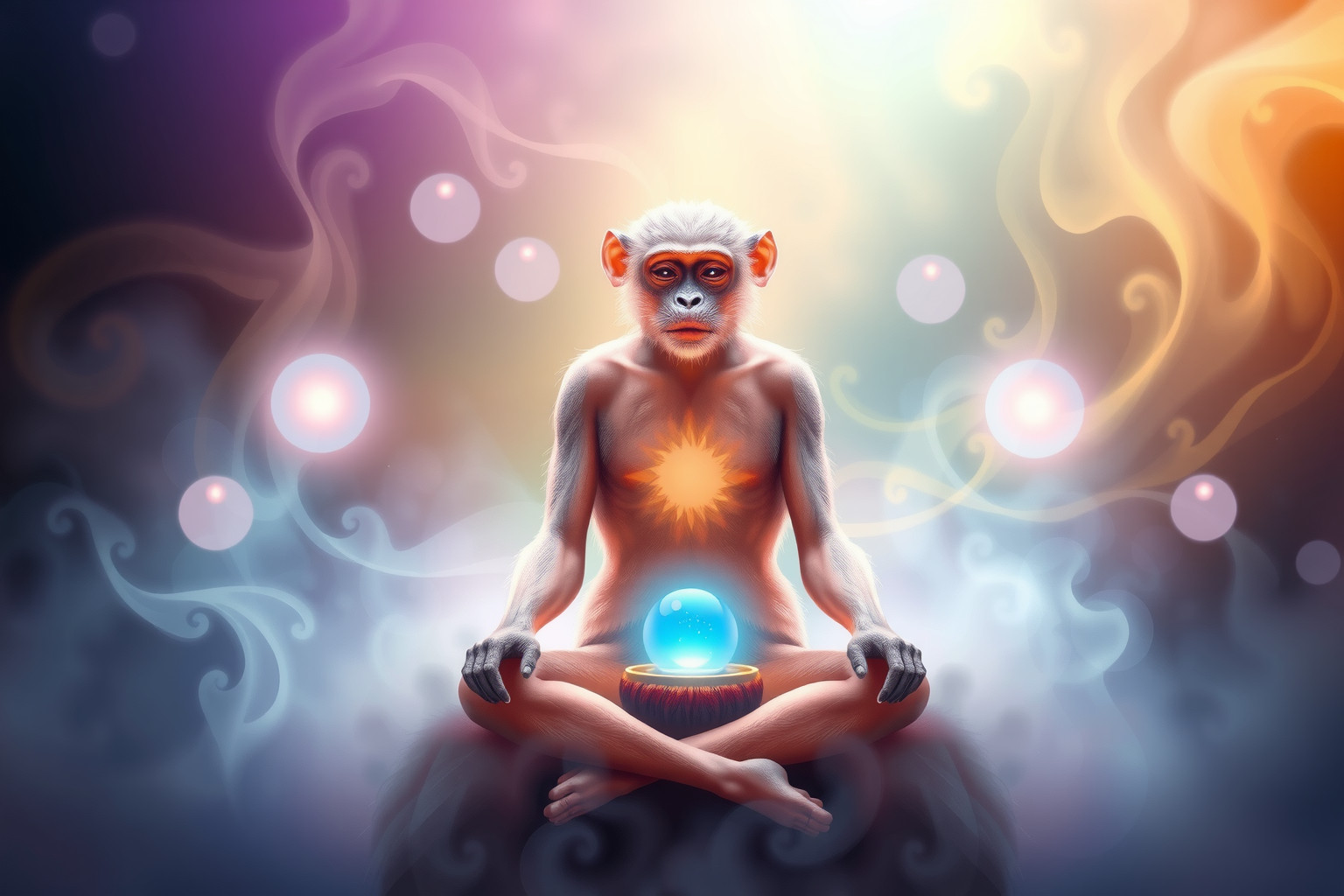 Sognare scimmie antropomorfe simboleggia trasformazione spirituale e consapevolezza.