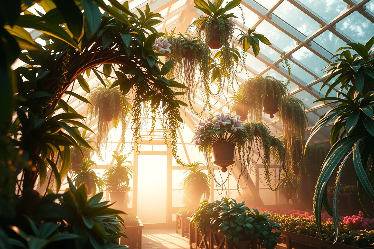 Sognare serre rigogliose simboleggia abbondanza e crescita personale.