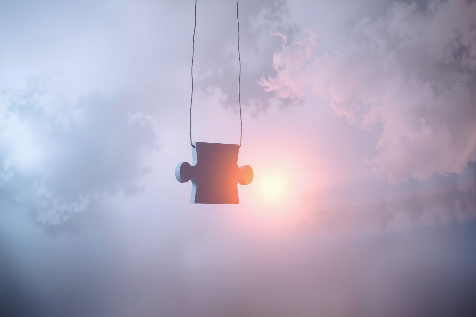 Sognare una sezione di puzzle indica desiderio di completezza interiore.