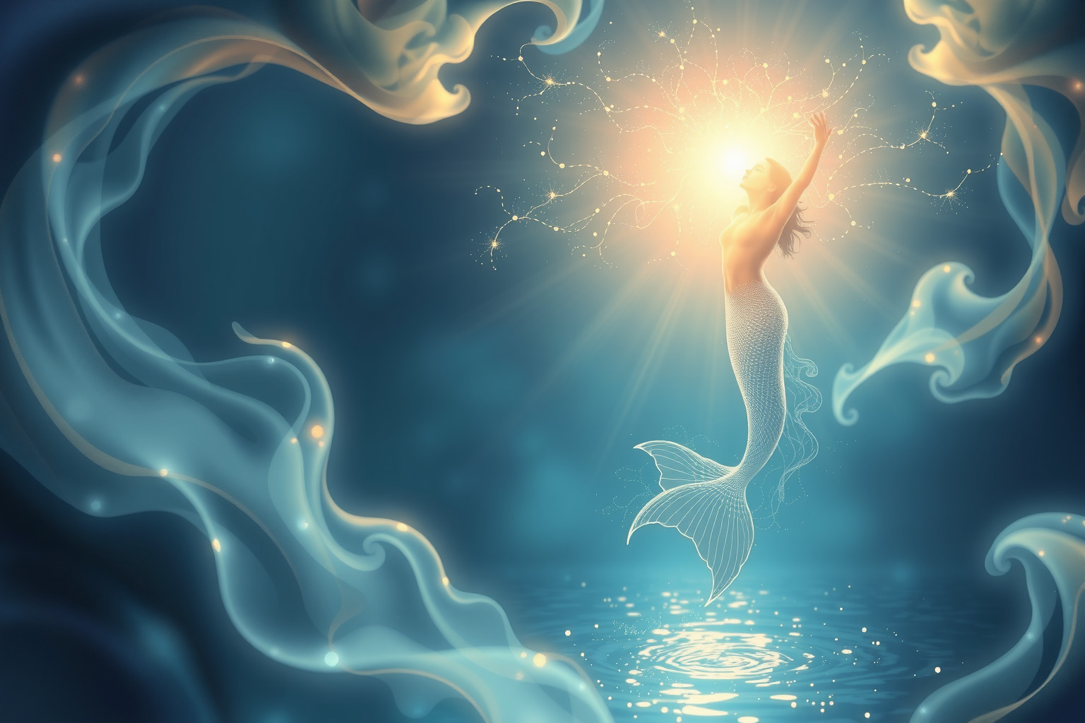 Sognare una sirena che ti salva simboleggia protezione spirituale profonda.