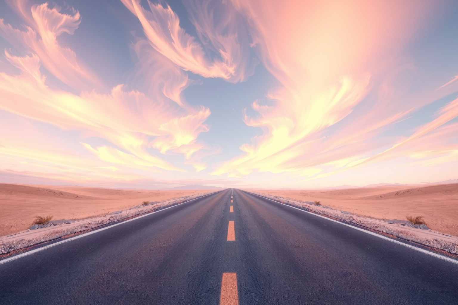 Sognare la strada del deserto simboleggia libertà e nuove possibilità.