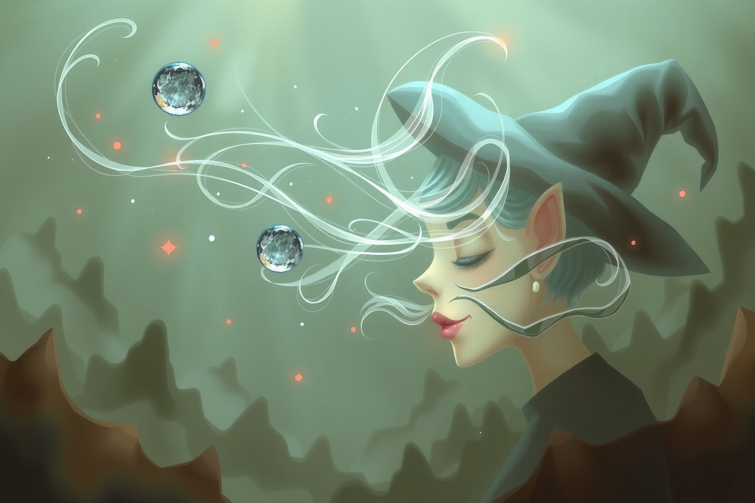 Sognare una strega che ride indica inganno e critica nascosta.