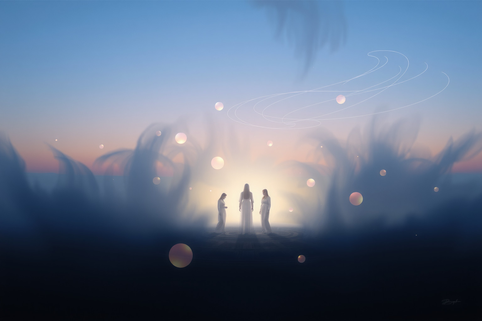 Sognare veglie funebri serene simboleggia accettazione e pace interiore.