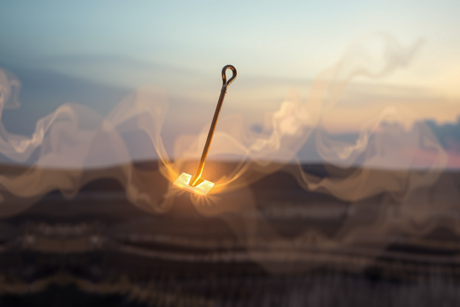 Sognare una zappa simboleggia impegno e sfide lavorative persistenti.