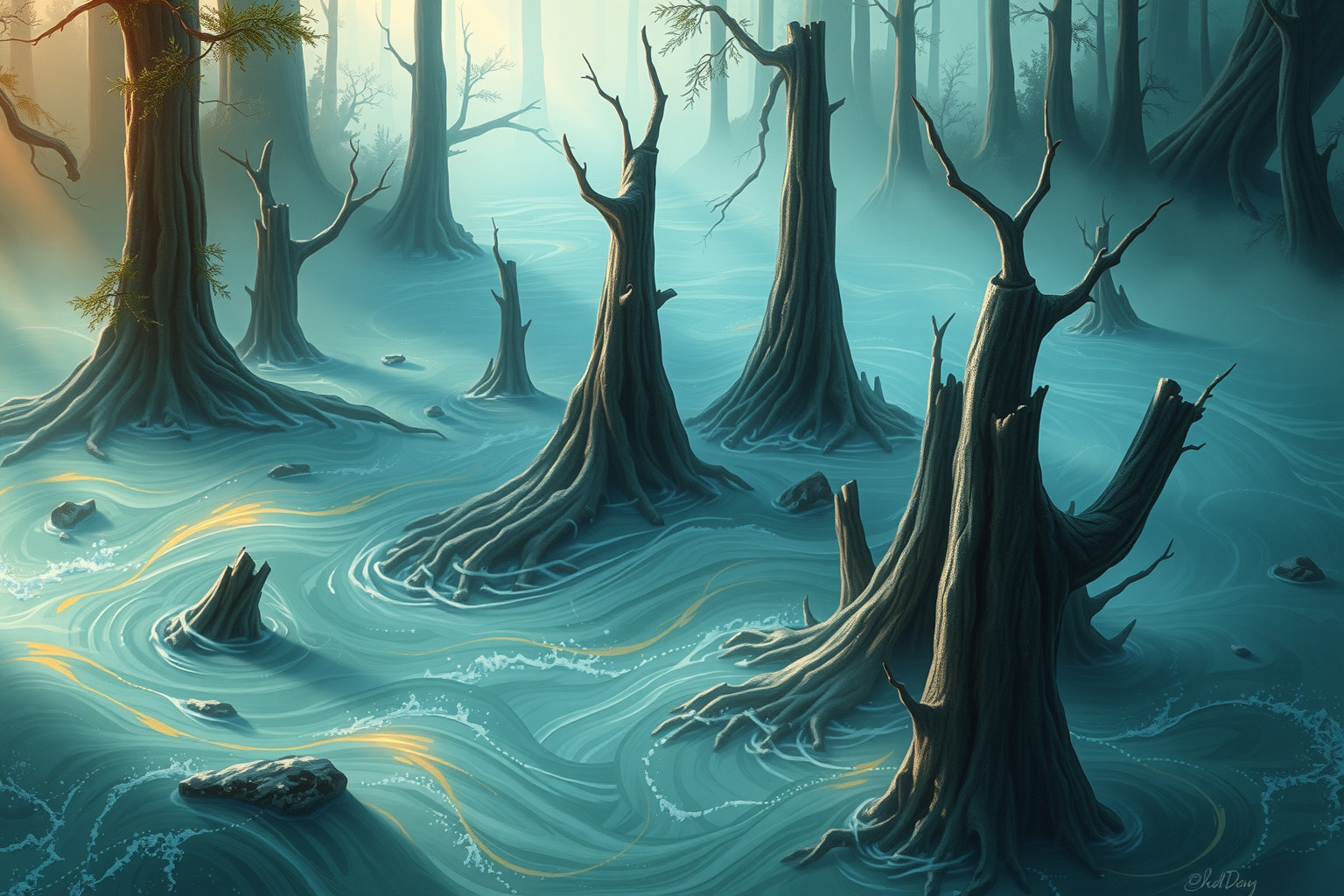 Sognare alluvione da disboscamento riflette emozioni travolgenti e repressione.