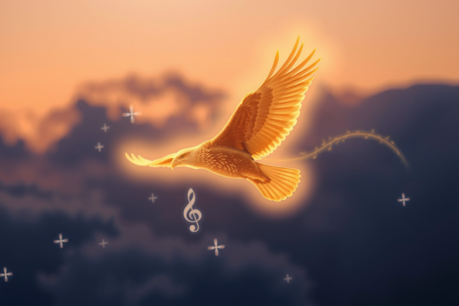 Sognare un’aquila reale che canta simboleggia potere e guida spirituale.