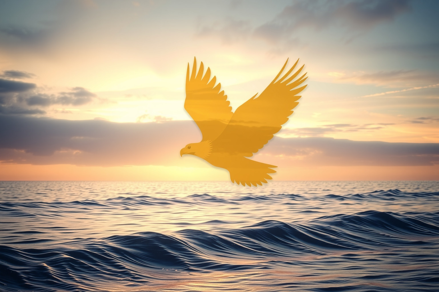 Sognare un’aquila reale sul mare simboleggia potere e libertà.