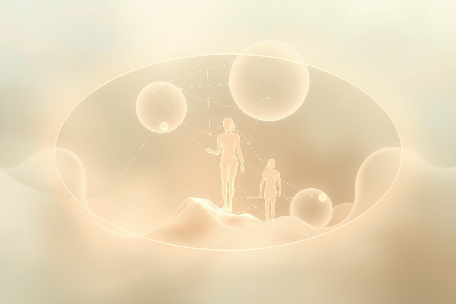 Sognare un’ellisse con figure simboleggia relazioni complesse e influenze.