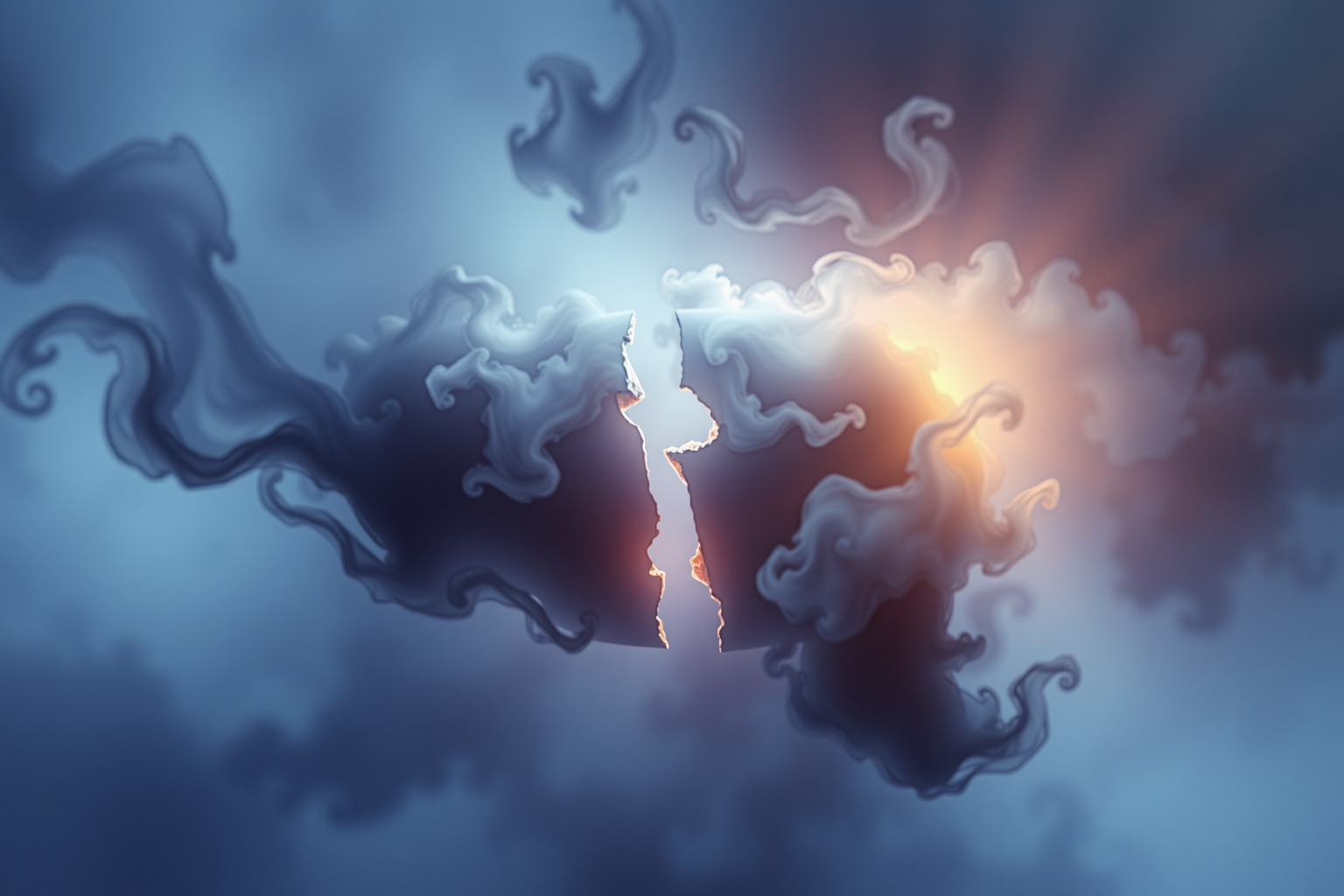 Sognare un’ellisse spezzata riflette instabilità emotiva e conflitti interiori.