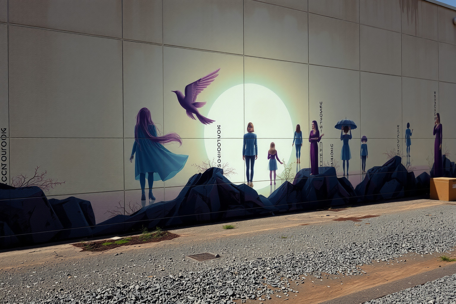 Sognare un’illustrazione su un muro simboleggia creatività e messaggi nascosti.