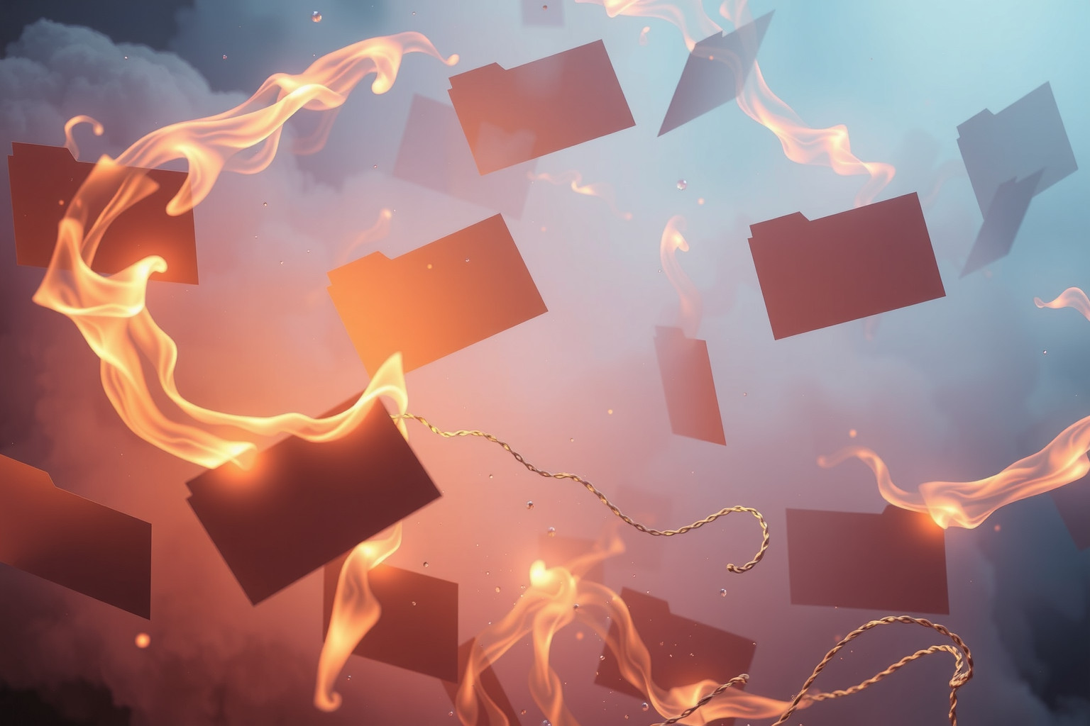 Sognare uno schedario criminale in fiamme simboleggia trasformazione e rinnovamento.