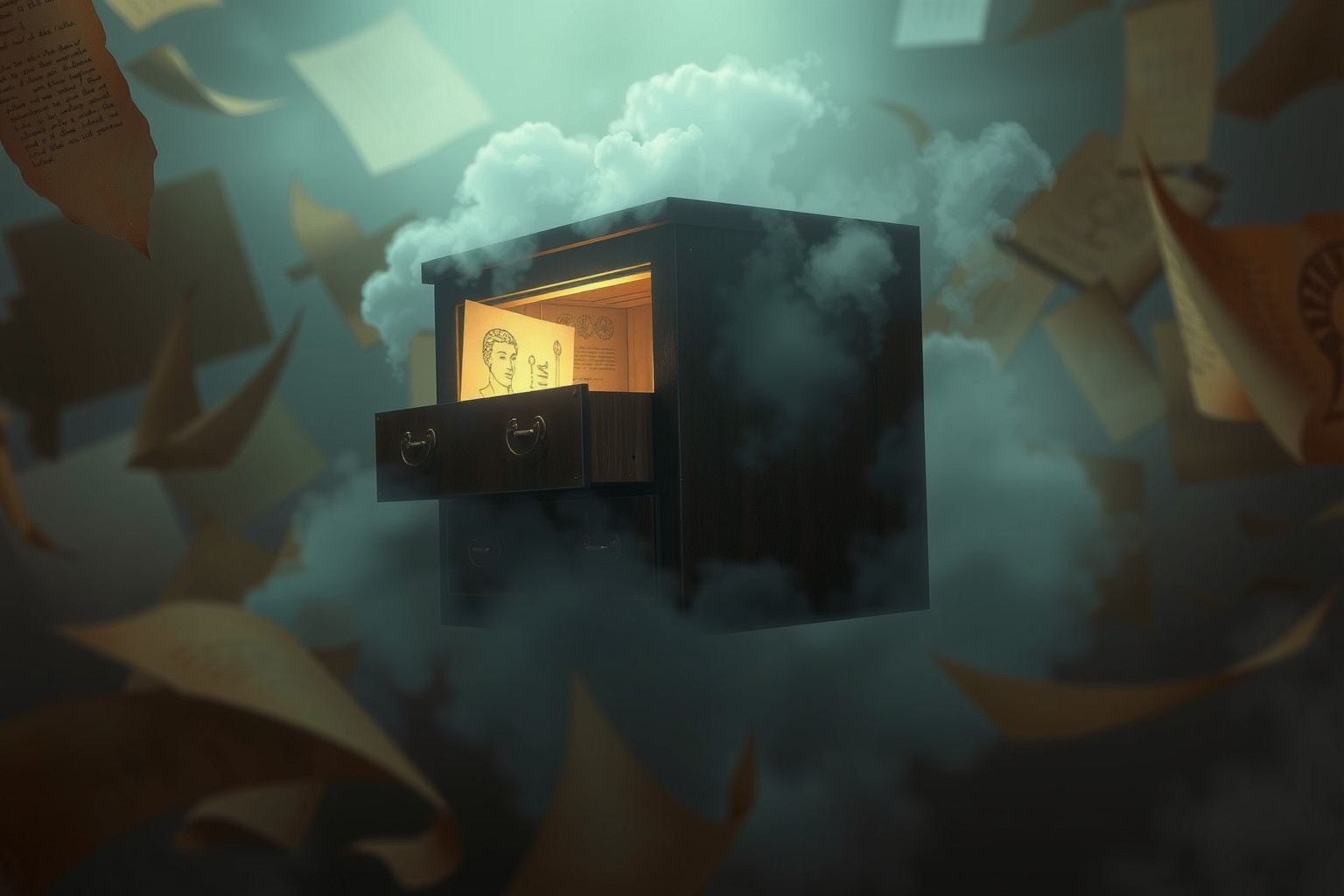 Sognare schedari criminali richiama antiche giustizie e verità nascoste.