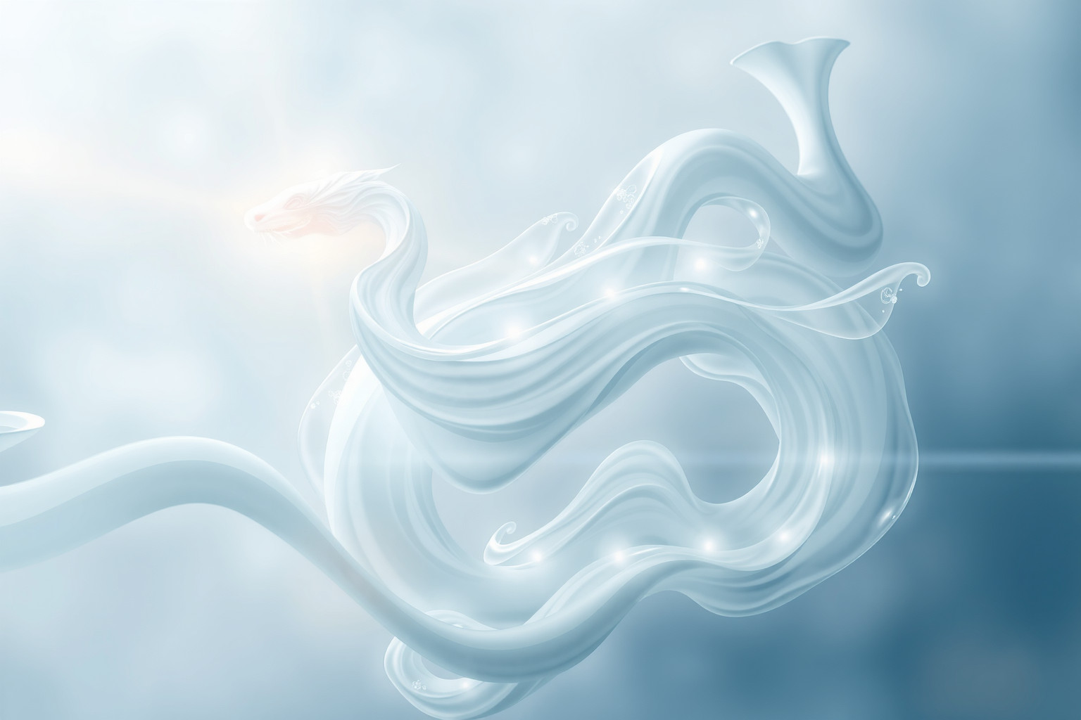 Sognare un serpente d'acqua bianco simboleggia purezza e trasformazione.