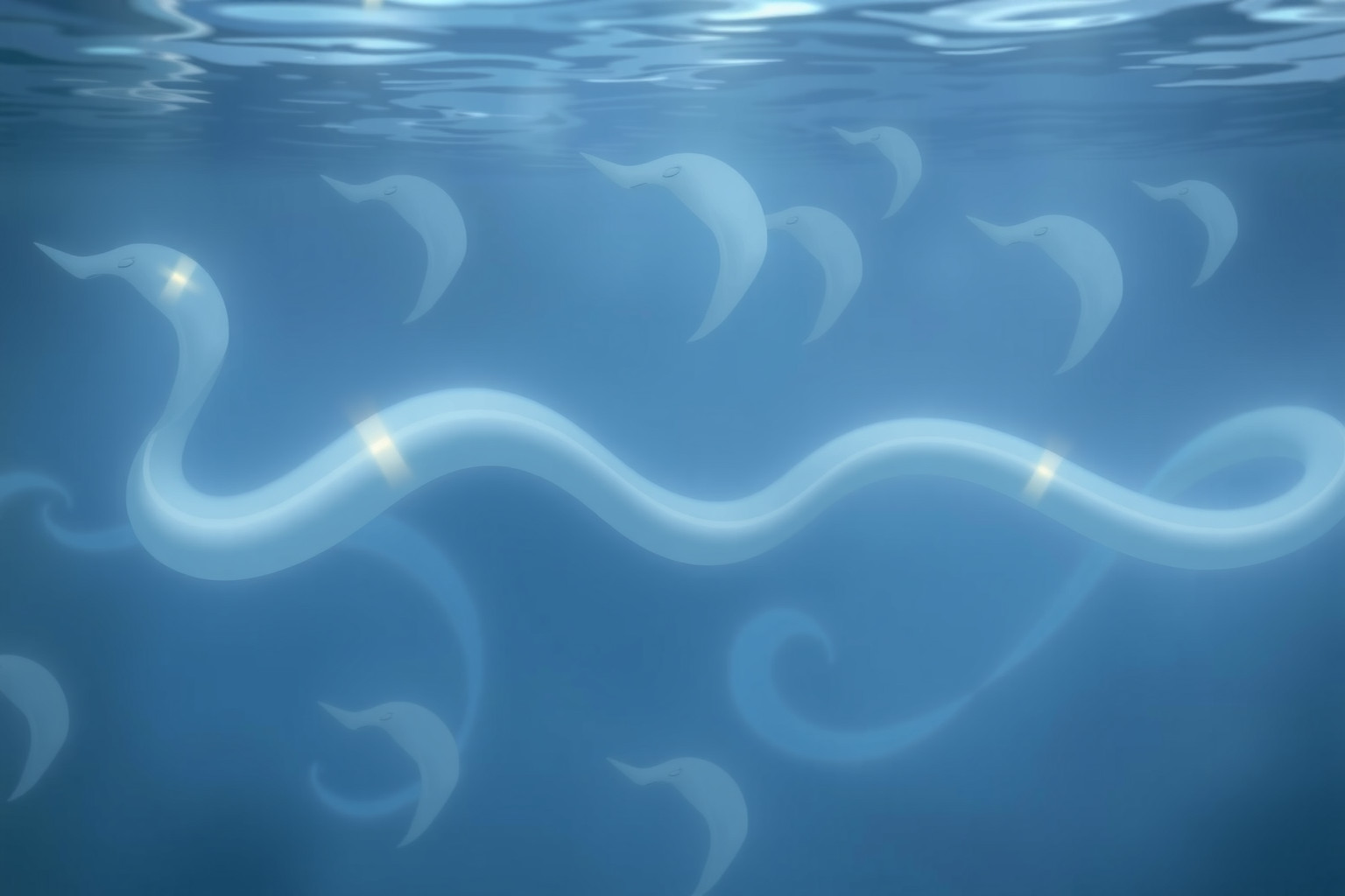 Sognare serpenti d'acqua con animali simboleggia trasformazione emotiva profonda.