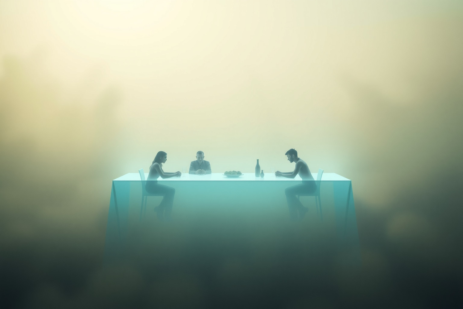 Sognare un'ultima cena surreale simboleggia trasformazioni interiori profonde.