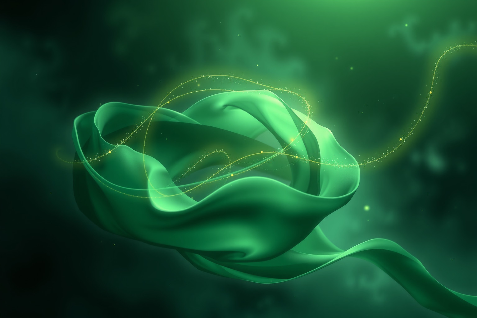 Sognare velluto verde simboleggia rinascita e armonia interiore.