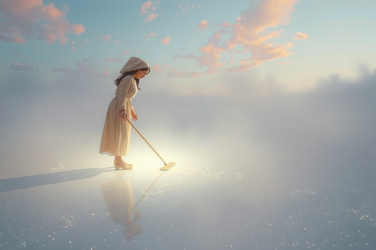 Spazzare un pavimento già pulito riflette il bisogno di controllo.