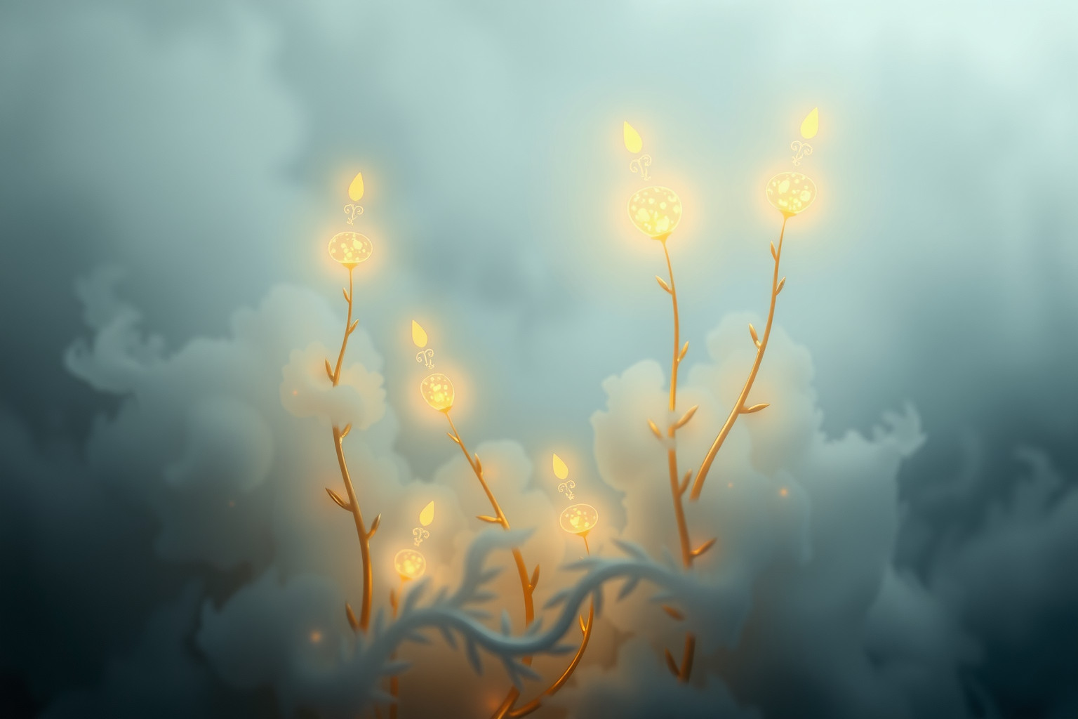 Cinque sogni sui gambi rivelano emozioni nascoste e desideri.