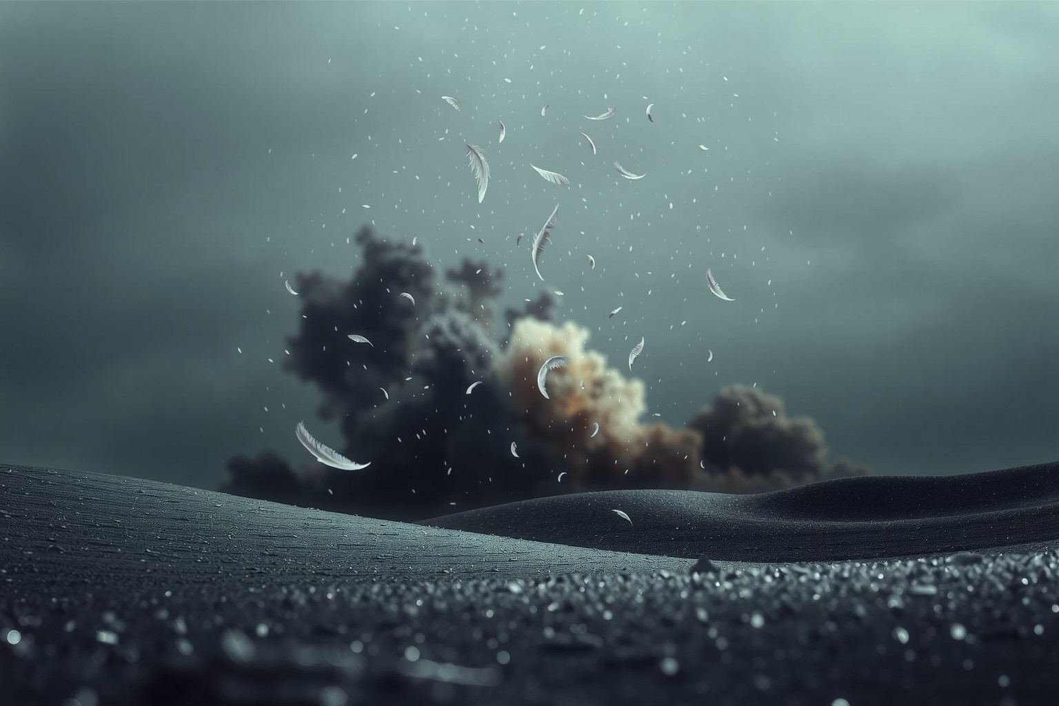 La pioggia di cenere simboleggia conseguenze dure e perdite emotive.