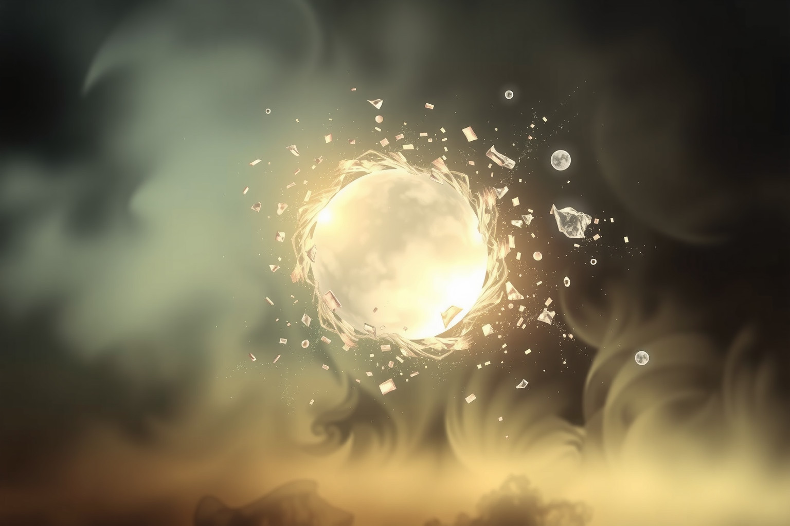 L'esplosione nel sogno riflette la paura di perdere controllo.