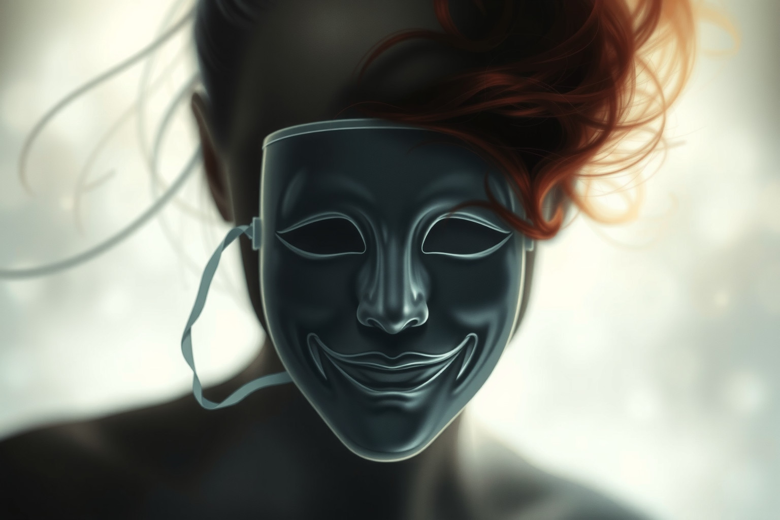 Ghignare spesso cela emozioni nascoste dietro una maschera.