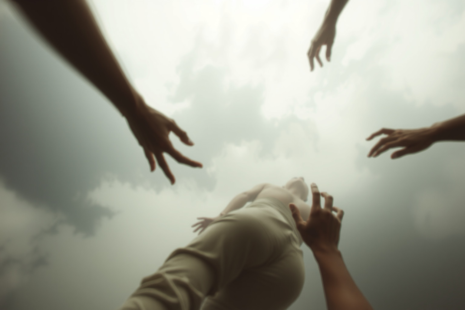 Scivolare giù nei sogni riflette ansia da pressione esterna intensa.