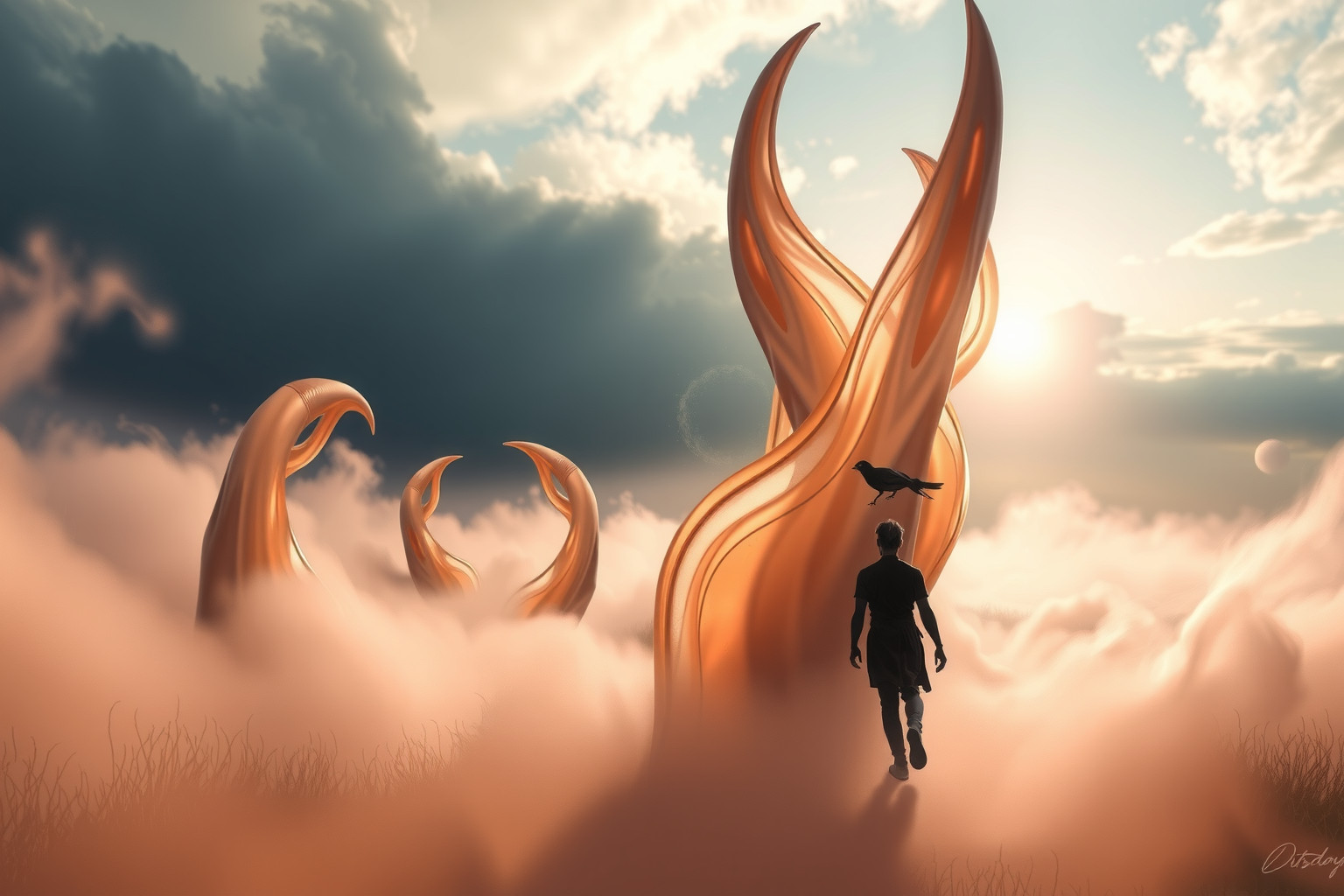 Sognare artigli durante la fuga simboleggia il desiderio di libertà.