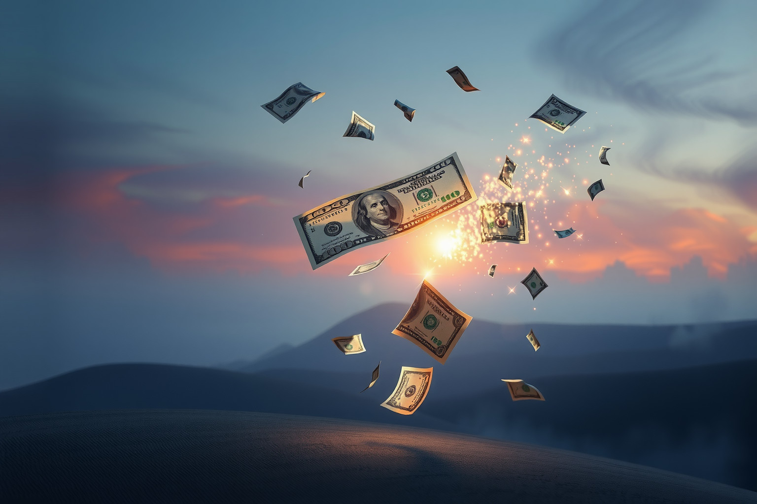 Sognare banconote strappate indica insicurezza finanziaria e perdita.