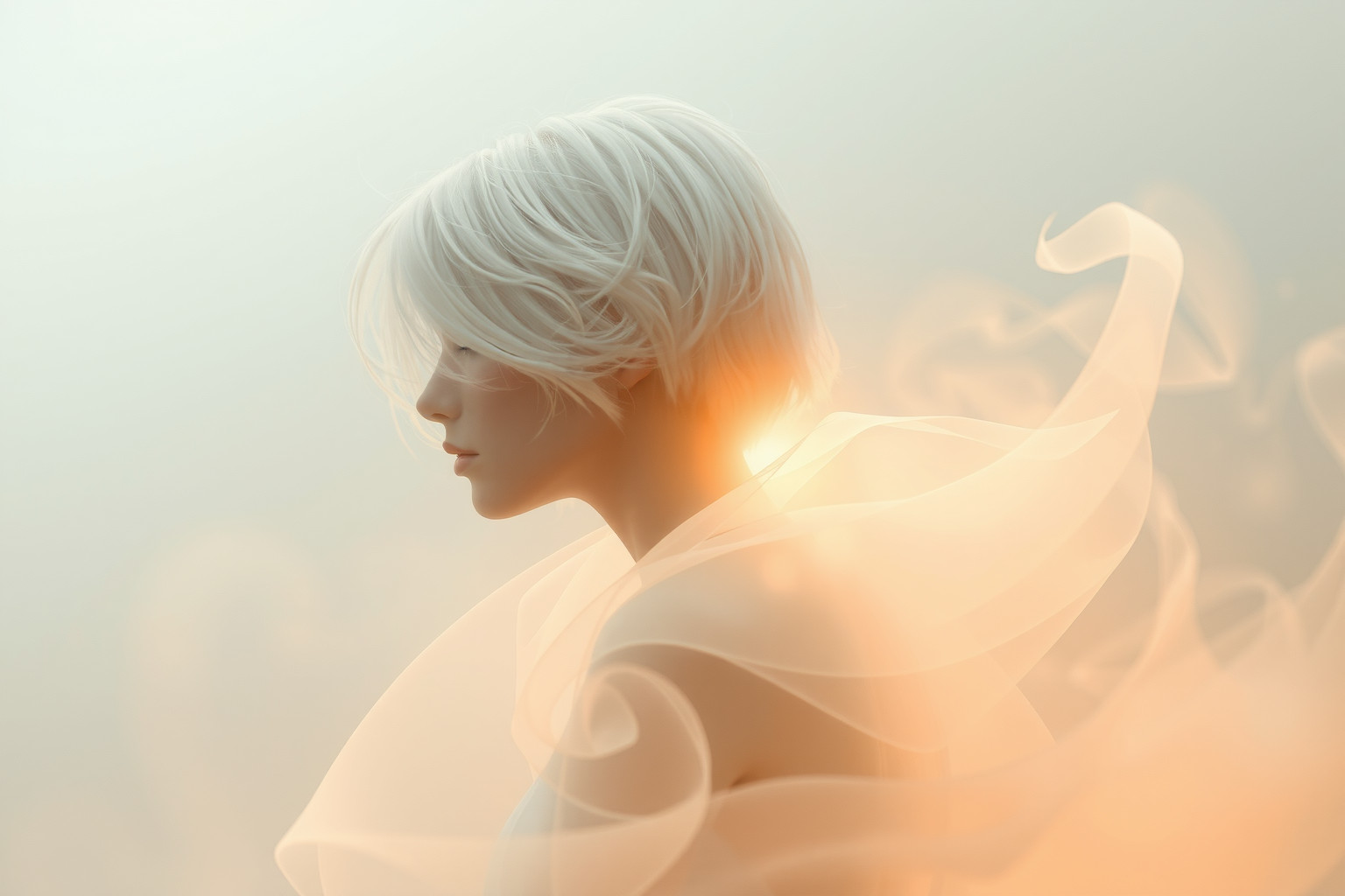 Sognare capelli bianchi corti indica saggezza e cambiamenti imminenti.