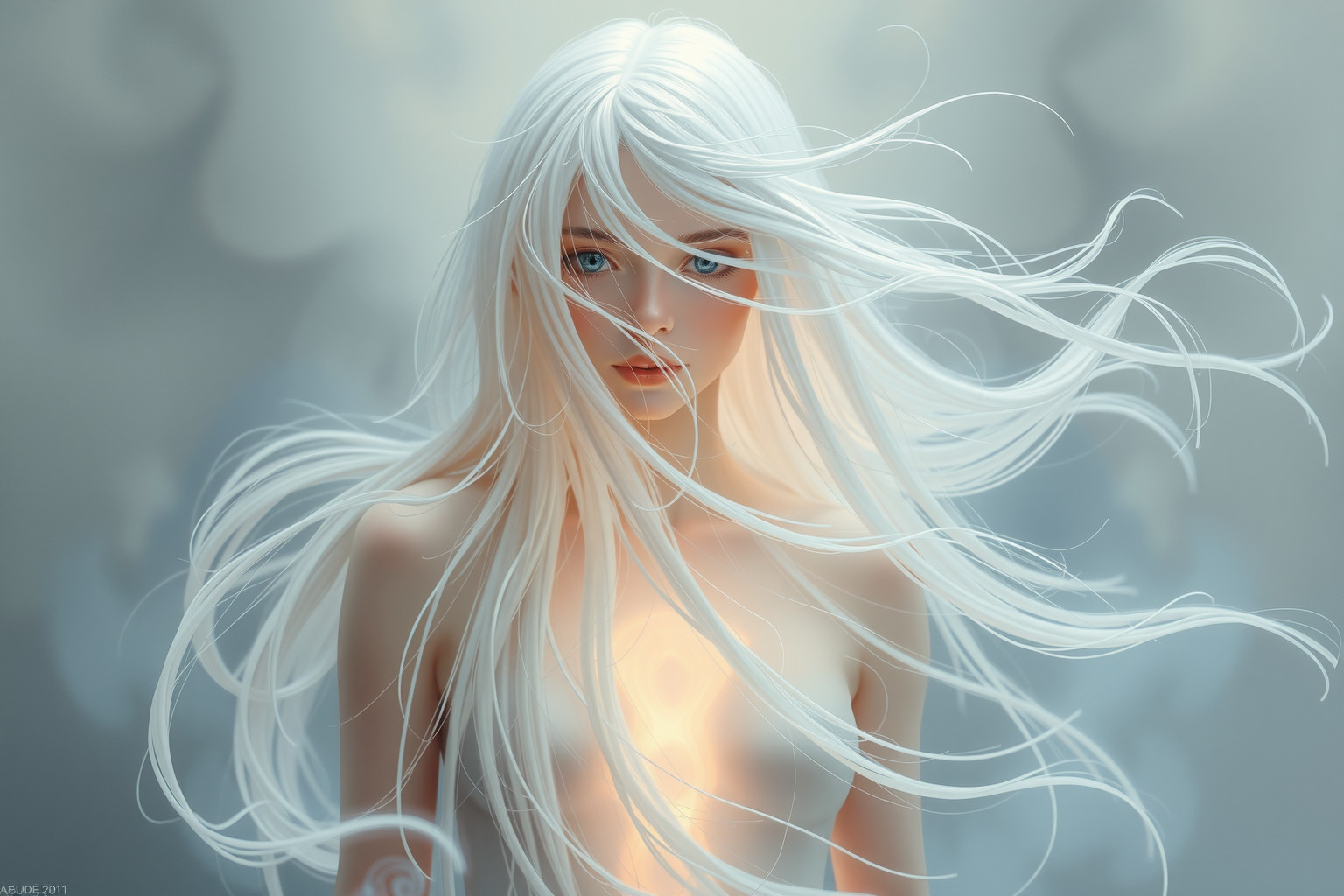 Sognare capelli bianchi ricorrenti simboleggia saggezza e cambiamento.