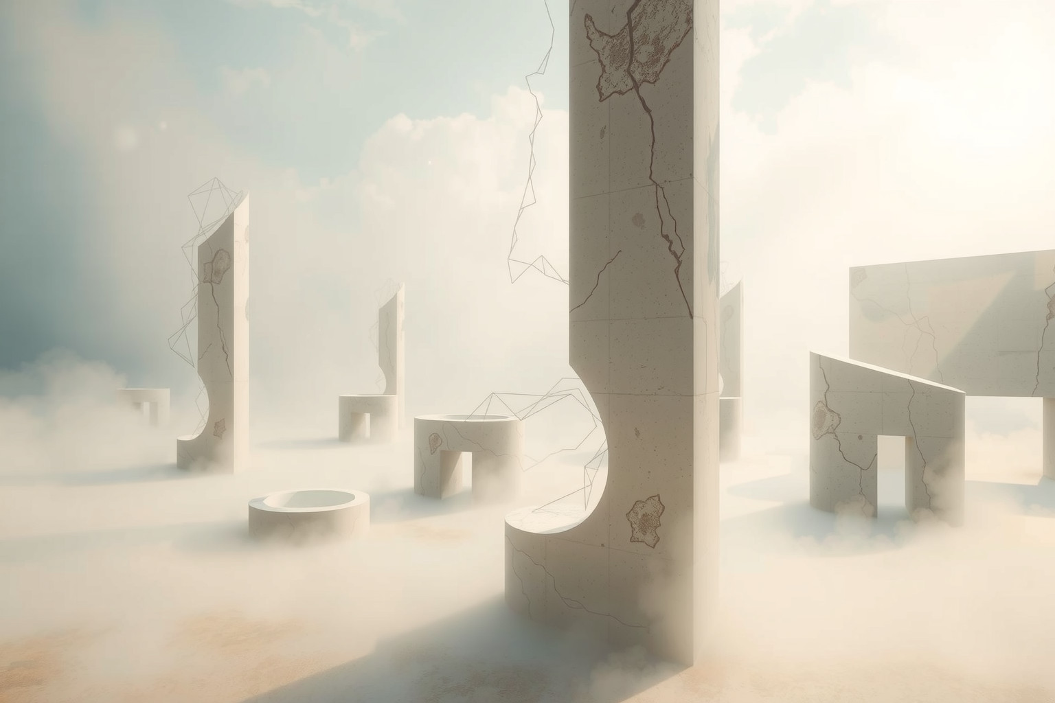 Il cemento armato nei sogni simboleggia forza e stabilità interiore.